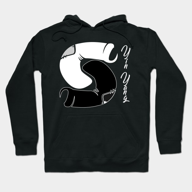 yin yang socks Hoodie by osvaldoport76